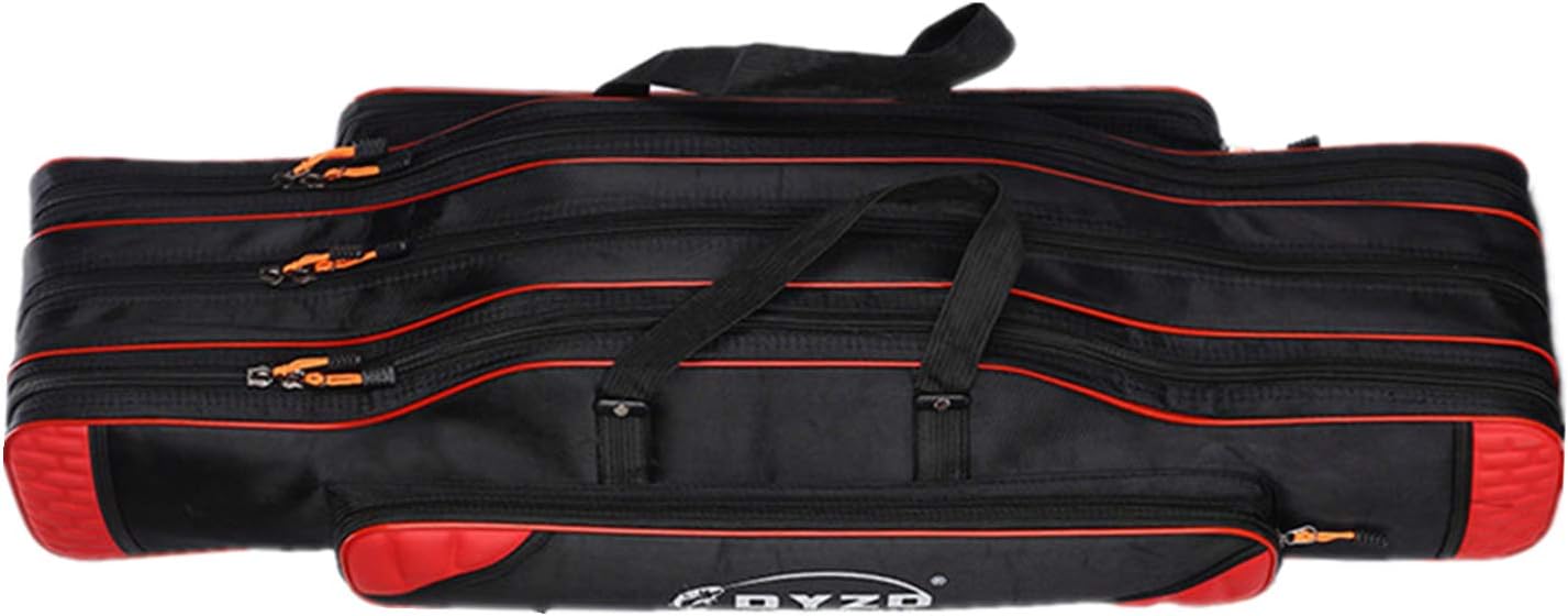 UNISTRENGH Fishing Rod Case Portable Folding Fishing Rod Case Fishing Pole Reel Storage Bag Fishing Gears Organizer 80cm/90cm/100cm/120cm