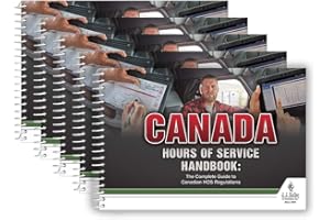 Canadian Driver Hours of Service Regulations Guide, Spiral Bound, English, 7” x 5”, J. J. Keller & Associates, Inc., 5 Pack