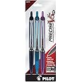 Pilot Precise V5 Retractable Rolling Ball with Liquid Ink in Navy, Turquoise, and Purple Ink