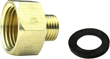 Aupoko Gasflaschen-Adapter 2 Stück – 1/2" IG X 1/4" AG, Messing, Für Gaskocher & Camping