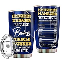 MONIZILUCKY Reimbursement Manager Tumbler Stainless