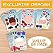 partyGO 24pcs Make A Farm Animal Stickers Sheets, Kids Farm Themed Birthday Party Favors Supplies, Yard Sale Stickers For Zoo Animal Party Supplies, Stick Pigs Horses For Kids