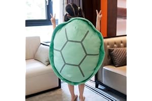 Srutirbo Wearable Turtle Shell Pillow, Removable Oversized Doll Stuffed Animal Costume Plush Toy Funny Dress Up,Creative Gift for Boys Girls Adults (31 in, Green)