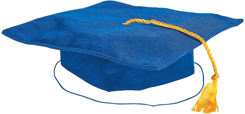 Blue Mortarboard Graduation Hat for Kids