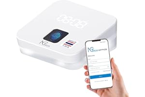 NGTeco Time Clock Cloud-Based, TC4 Fingerprint Time Clocks for Employees Small Business, 2.4G WiFi Customization Rule Clock in Machine with Remote Control Software ＆ iOS/Android App, No Monthly Fee