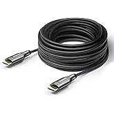 EVAIO Fiber Optic HDMI Cable 100 Feet, HDMI 2.0, 18Gbps, Supports 4K@ 60Hz, 4:4:4/4:2:2/4:2:0, HDR10, Dolby Vision, HDCP2.2, ARC,3D,Slim and Flexible