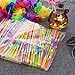 Blulu 100 Pieces Umbrella Disposable Bendable Drinking Straws for Luau Parties, Bars, Restaurants