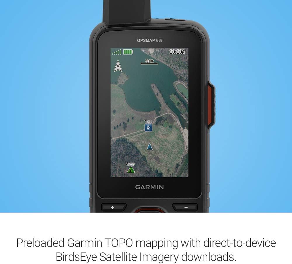 Garmin GPSMAP 66i, GPS Handheld and Satellite Communicator, Featuring TopoActive mapping and inReach Technology