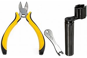 PANSHIYON Guitar Repair Kit, 3 Pieces Guitar Repair tools including 2 in 1 String Winder,String Cutter and Pin Puller for Acoustic Electric Bass
