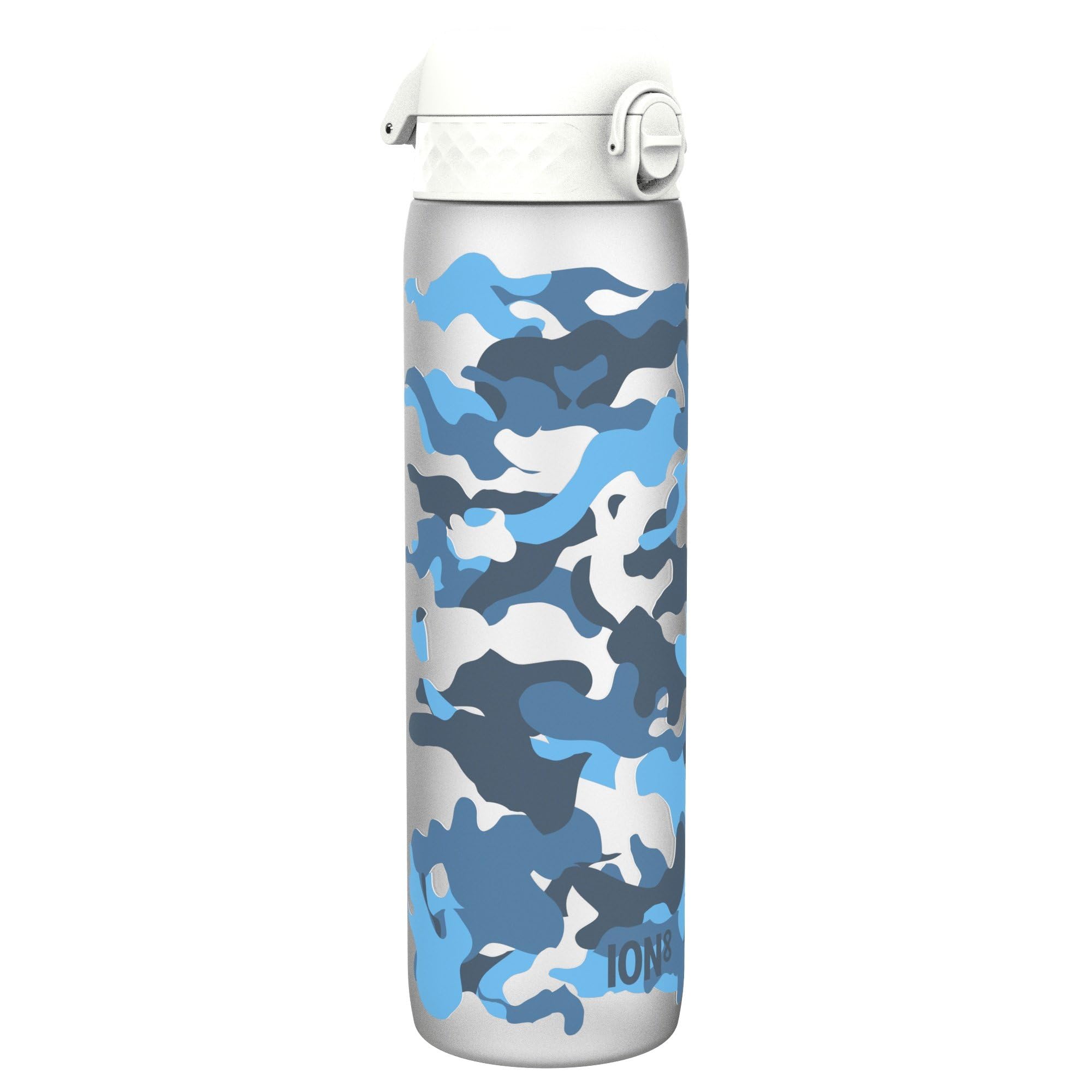 Ion8 1 Litre Water Bottle, Leak Proof, Flip Lid, Carry Handle, Rapid Hydration, Dishwasher Safe, BPA Free, Contoured Grip, Ideal for Travel, Gym & Activity, Carbon Neutral Recyclon, 32 oz, Camouflage — image 1