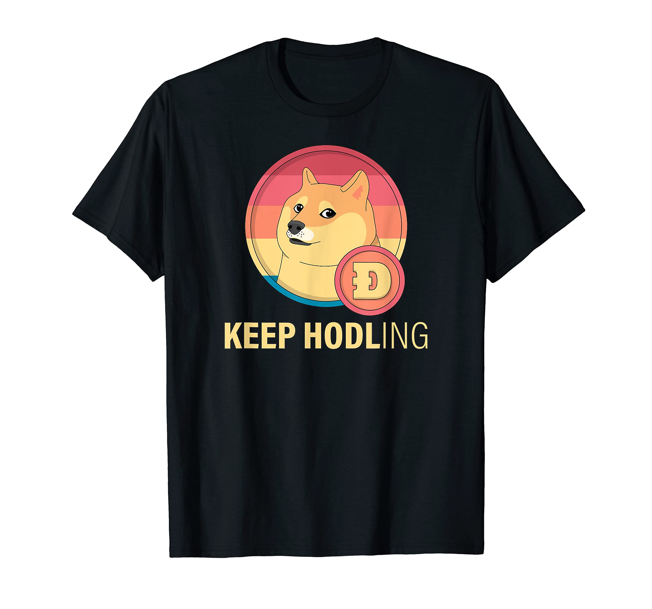 Keep Hodling Doge Coin Crypto Currency Digital Blockchain T-Shirt