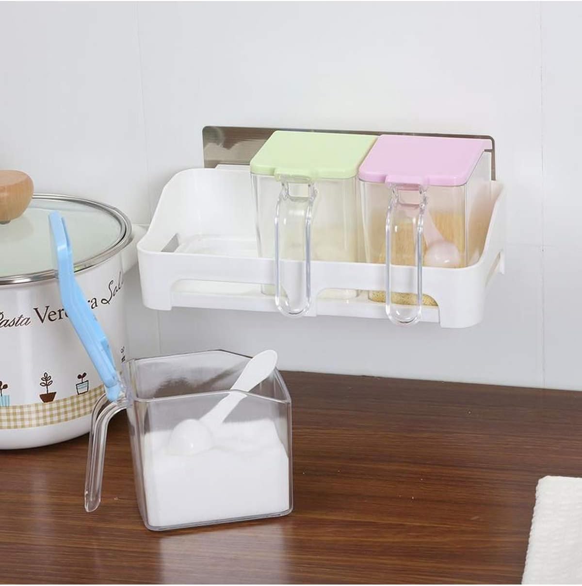 GosFrid Convenient and Practical Creative Storage Magic Sticker Storage Box - 1pc (Color May Very)