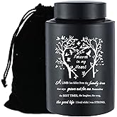 9 Inches Large Urn for Human Ashes Stainless Black Cremation Urn Adult Urn Keepsake Urn Memorial Ashes Container Up to 220Ibs