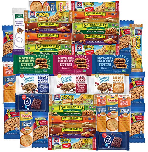 Healthy Bars, Nuts & Crackers Snack Pack Assortment by Variety Fun (Care Package 36 Count) - Thumbnail 5
