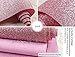 DHHOUSE Pink Glitter Wallpaper Sample, Sparkly Glitter Paper (6X6 Inch Sample)