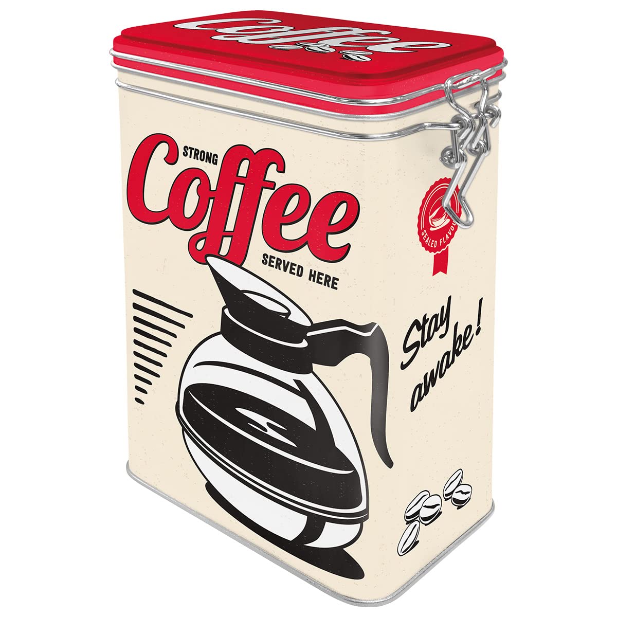 Nostalgic-Art 31105 USA aroma protection tin - strong coffee served here