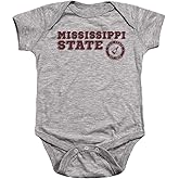 Mississippi State University Official Block Text Unisex Infant Snap Suit for Baby