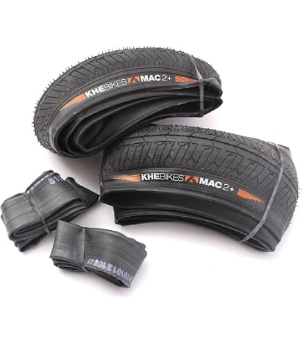 Set de pneus BMX KHE MAC2+ 20 pouces x 2,30 pouces noir KHEBIKES
