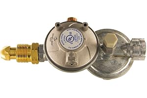 Cavagna Group 52-A-490-0003 Dual Stage Regulator Type 524AS, Horizontal Vent, Overpressure Protection Device, Zamak