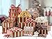 Benevelo Gifts 6 Tier Gourmet Nuts & Snacks Holiday Gift Set | Chocolate Caramel Drizzled Popcorn, Peppermint Pretzels, Honey Glazed Almonds, Old Fashioned Christmas Candy Mix, and Holly Jolly Mix
