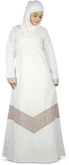 Amazon Com Mybatua Women S Samaira Hajj Prayer Abaya Online Islamic Clothing In White Clothing