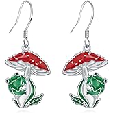 Snowflake/Snowman/Xmas Tree/Reindeer/Mushroom Earrings for Women 925 Sterling Silver Christmas Earrings Dangle for Women Christmas Jewelry for Her