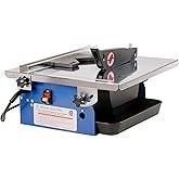 Leegol Electric 7-Inch Wet Tile Saw - Portable Wet Cutting Porcelain Tile Cutter Table Saw with Water System