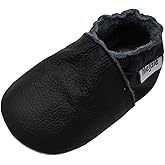 Mejale Baby Boy Girl Shoes Soft Soled Leather Moccasins Anti-Skid Infant Toddler Prewalker