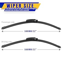 2 wipers Replacement for 2002-2008 A4 S4 RS4 A6 S6