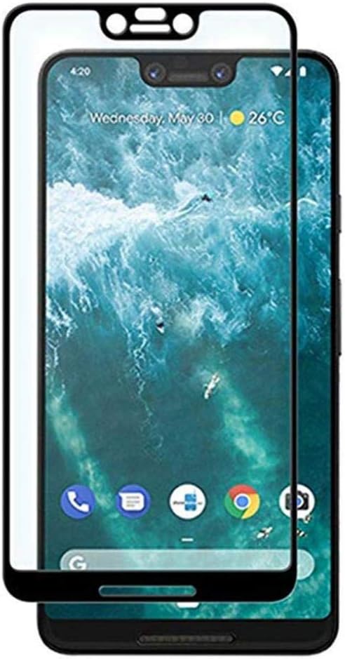 Tempered Glass Screen Protector 5D Touch Curved Full Cover 9H Hardness [HD Crystal Clear] [Bubble Free] for Google Pixel 3 XL