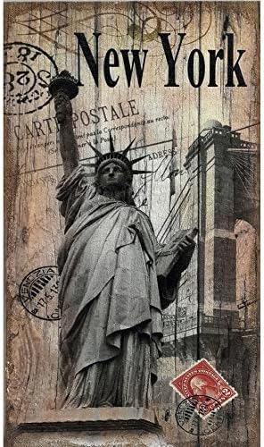 New York Statue of Liberty Hand Painted Wall Plaque.