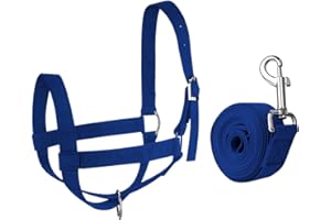 Generic Cow Halter with Leading Rope Adjustable Professional Bull Bridle Cattle Calf Halter for Training Horse Oxen Daily Use