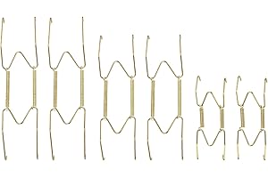 uxcell 6pcs Plate Hangers Decorative Wall Plate Hangers Plate Holders Wall Hooks for Decorative Plates 4 Inch/6 Inch/8 Inch,G