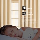 Aspire Homeware Blackout Curtains Cream 66x54 Inch Thermal Insulated Pair view 6