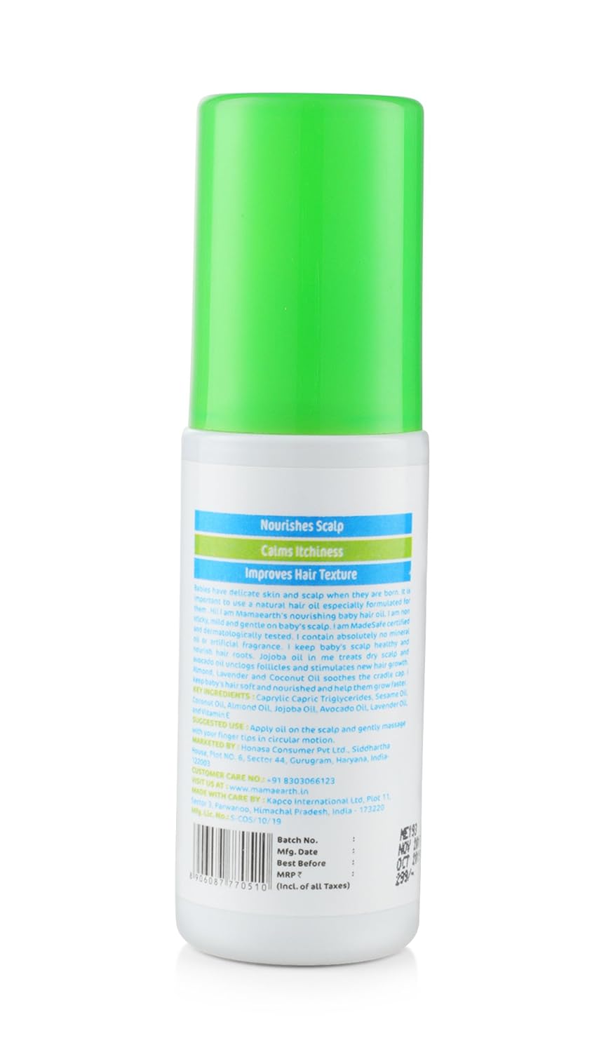 mamaearth baby hair oil