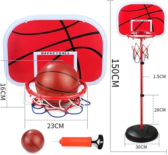 Child Basketball Hoop Set with Balls Indoor Outdoor Kids