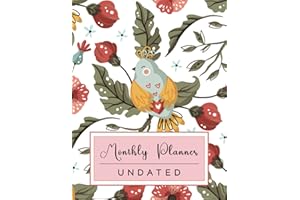 Monthly Planner Undated: Large Monthly Planner with No Dates. 24 Months Simple and Customizable Blank Schedule and Agenda Org