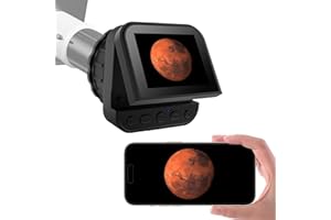 4K Wireless Telescope Camera, 1.25 Inch 2 Inch Universal Eyepiece Camera with IR Filter & X16 Zoom, Gift for Astrophotography