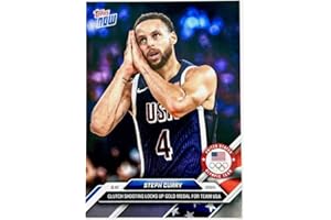 TOPPS TOTAL 2024 Topps NOW Olympics Team USA #27 Steph Stephen Curry Gold Medal Win Officially Licensed Basketball Trading Card (Stock Photo Shown, Card in Near Mint to Mint Condition)