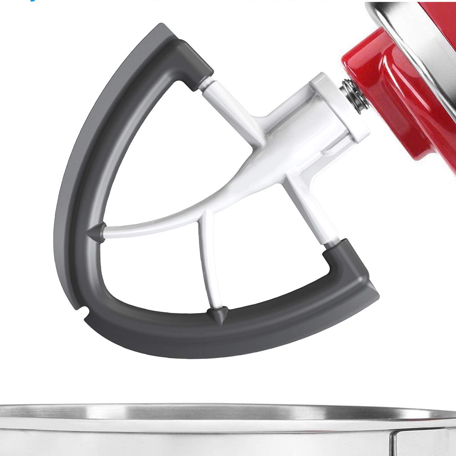 Flex Edge Beater for KitchenAid Mixer, 4.5-5 Quart for Kitchenaid Mixer Attachments, Fits Tilt-Head for Kitchenaid Paddle with Scraper for Kitchen Aid Accessories and Attachments by HOZODO