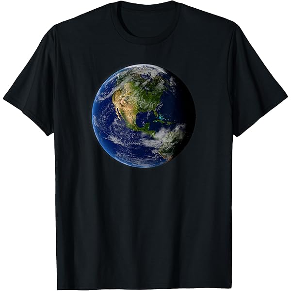 Amazon.com: Earth T-Shirt Planet Earth in Space Tee The Blue