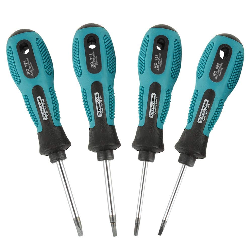 Triangle Head Screwdrivers Magnetic Screwdriver Bit Set 4Pcs for Fixing and Repairing Electronics
