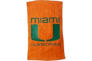 Tromic Miami 100% Cotton 11''x18'' Orange Rally Towel Green HTV Vinyl Hand Towel