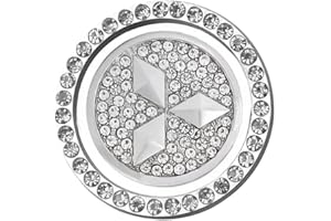 2 Pcs Car Start Button Decorative Sticker, Bling Car Accessories, Car Engine Start Stop Push Botton Cover Compatible with Mit