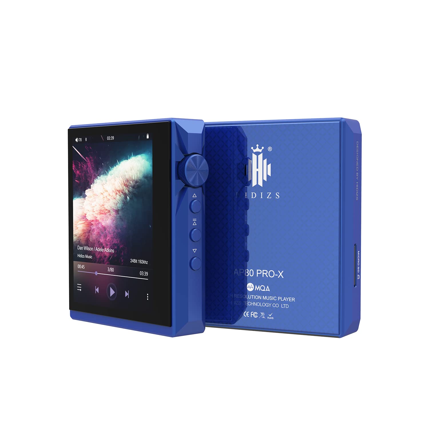 Hidizs AP80 PRO-X Mp3 Players with Bluetooth, Digital Audio Players, Balanced Lossless Music Player, Dual ESS9219C, DAC Chips, Supports MQA 8X/LDAC/apt-X/AAC/USB DAC/DSD256