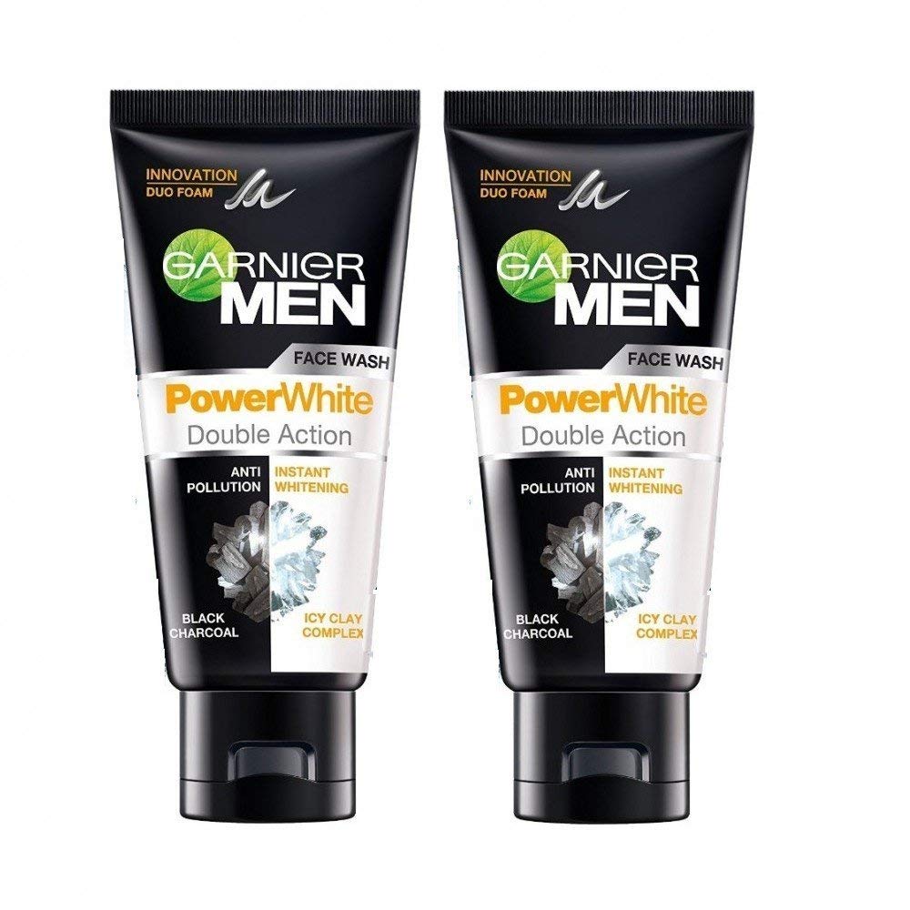 garnier face wash for men's power white