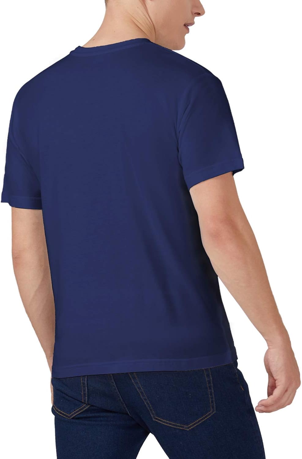 QUALFORT Men's Bamboo T-Shirts Crewneck Undershirt at  Men’s Clothing store