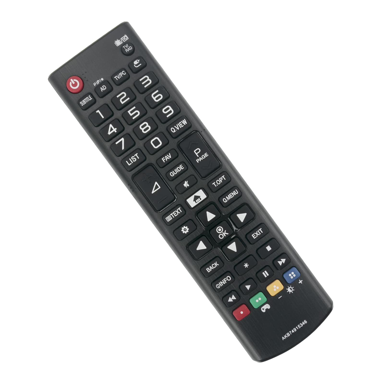 AKB74915346 Replacement Remote Control - VINABTY Compatible with LG TV remote control sub AKB74915347 28MT41DF-PZ 28MT41DF 28MT49S-PZ 28MT49DF-PZ 24MT49VT 28MT48DPZ