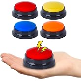 4 Pack Portable AAC Communication Devices for Autism Individuals with Communication Difficulties, Communication Device for Nonverbal Kids, Voice Recording Buttons for Schools, Home, Treatment Courses
