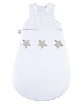 Schlafsack mit Applikation, Gr. 110, Sternstunde weiß
